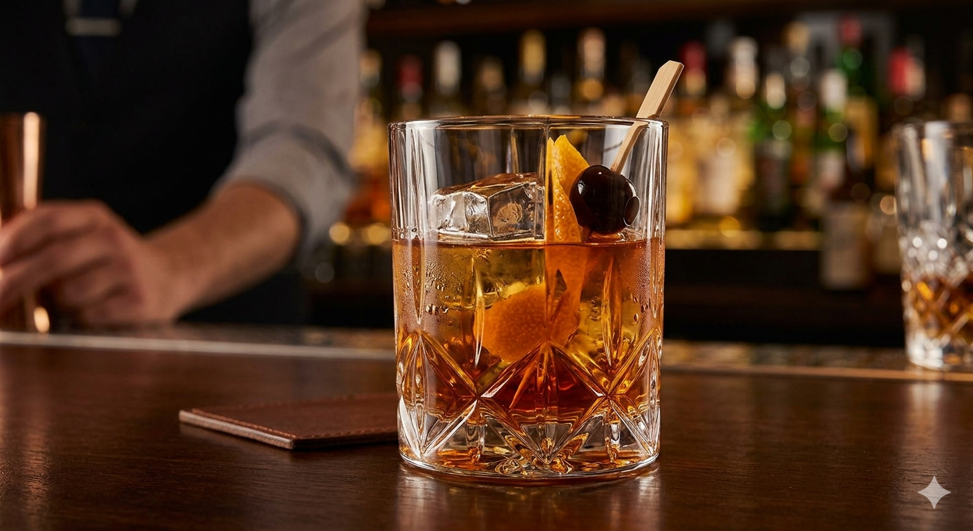 double old fashioned glas